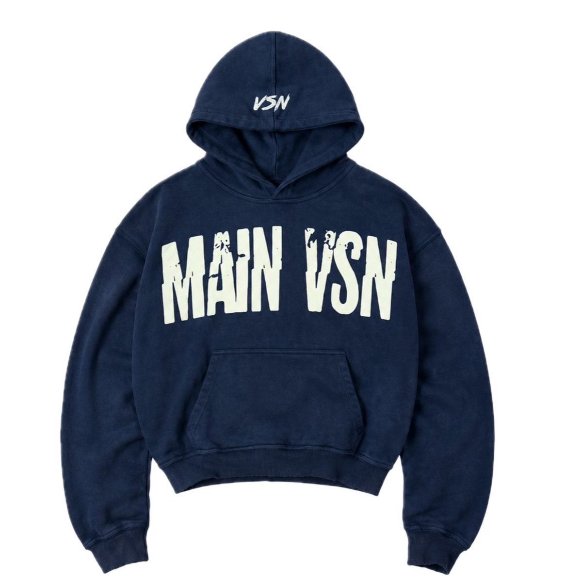 Blue Pull Over Hoodie