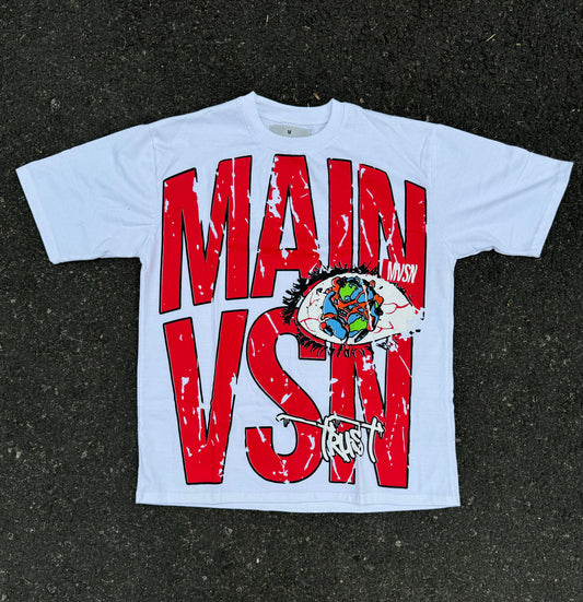 White Grapich MainVsn Tee