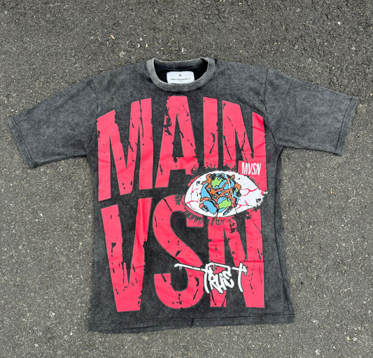 Washed Black Graphic MainVsn Tee